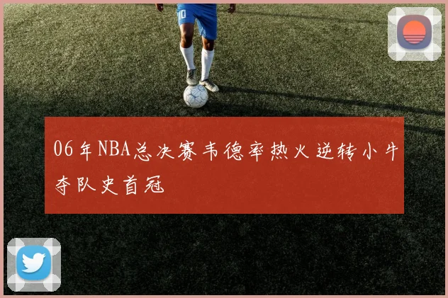 06年NBA总决赛韦德率热火逆转小牛夺队史首冠