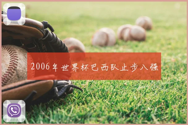 2006年世界杯巴西队止步八强